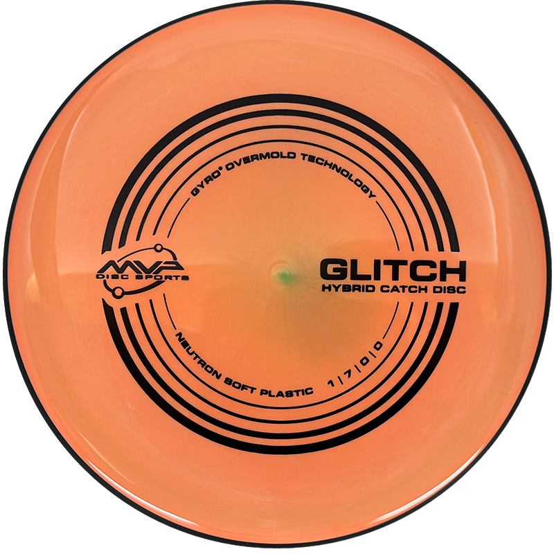 MVP Glitch MVP Glitch - Neutron Soft / 151g - Cantaloupe (Black) - Skyline Disc Golf