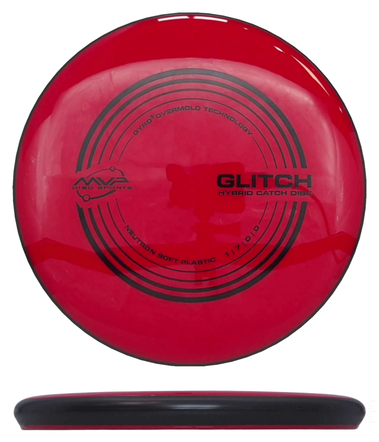MVP Glitch - Neutron Soft / 146g - Red (Black) - Skyline Disc Golf