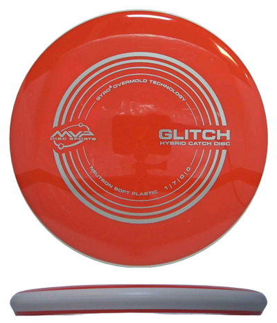 MVP Glitch - Neutron / 152g - Red w/ White Rim (Silver) - Skyline Disc Golf