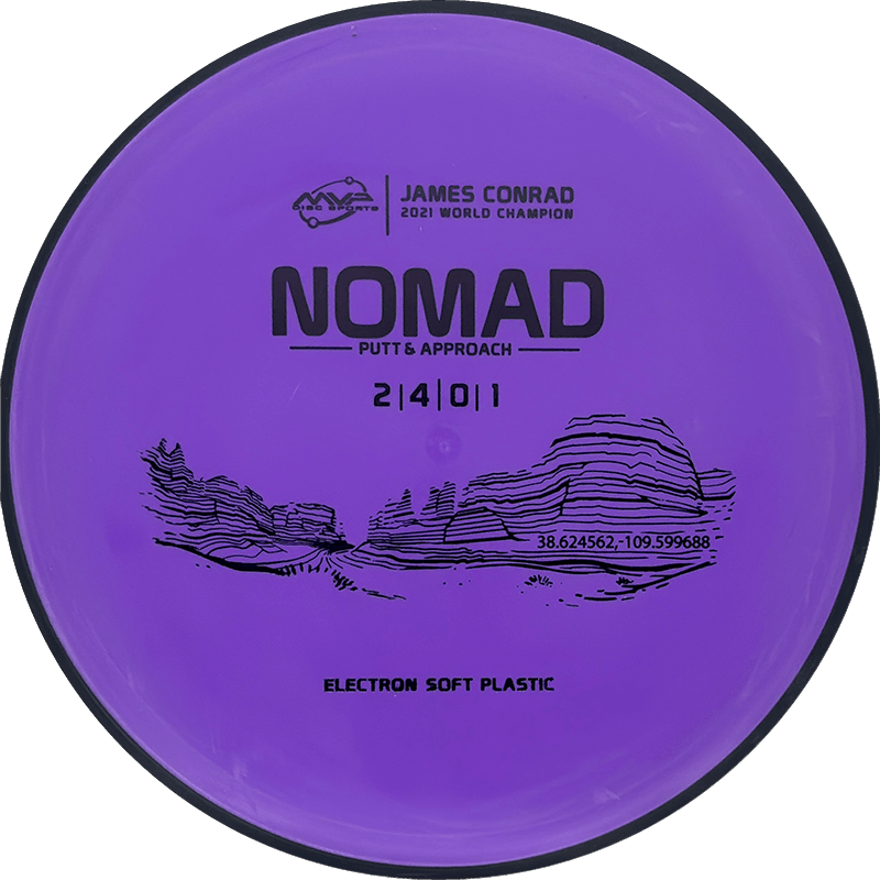 MVP Nomad MVP Nomad - Electron Soft / 166g - Royal Purple (Black) - Skyline Disc Golf