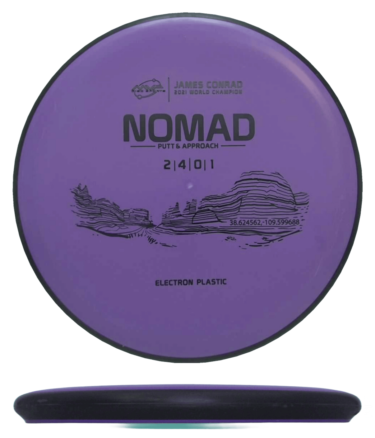168g - Purple (Black) Electron MVP Nomad - Skyline Disc Golf