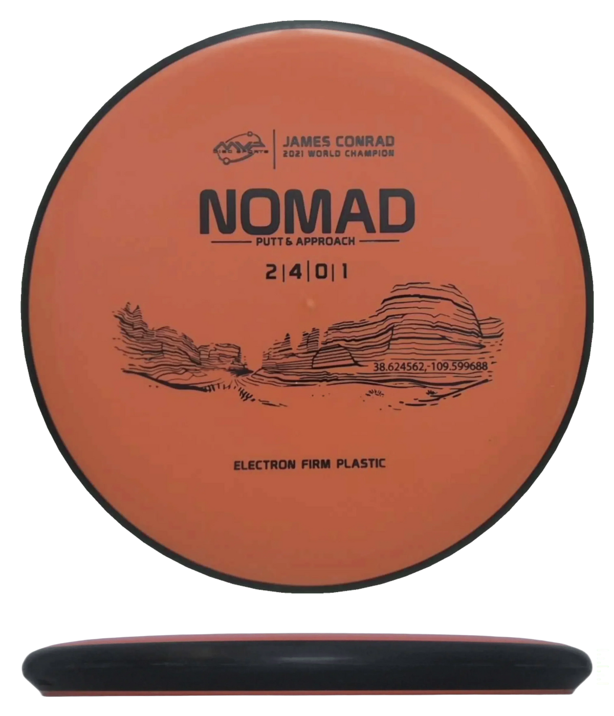 MVP Nomad - Electron Firm / 168g - Orange (Black) - Skyline Disc Golf