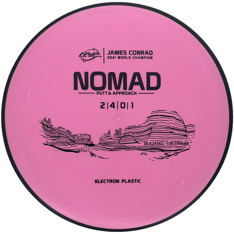 MVP Nomad MVP Nomad - Electron / 173g - Bubblegum (Black) - Skyline Disc Golf