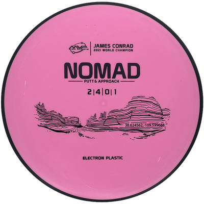 MVP Nomad MVP Nomad - Electron / 173g - Bubblegum (Black) - Skyline Disc Golf