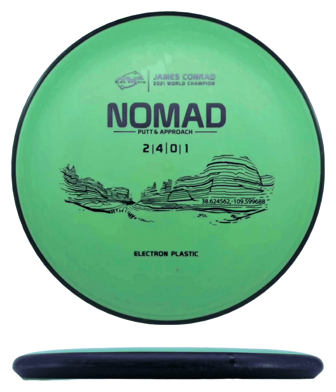 166g - Army Green (Black) Electron MVP Nomad - Skyline Disc Golf