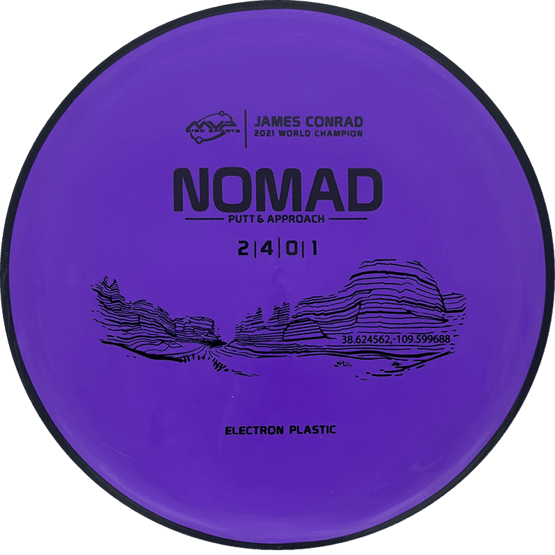 165g - Royal Purple (Black) Electron MVP Nomad - Skyline Disc Golf