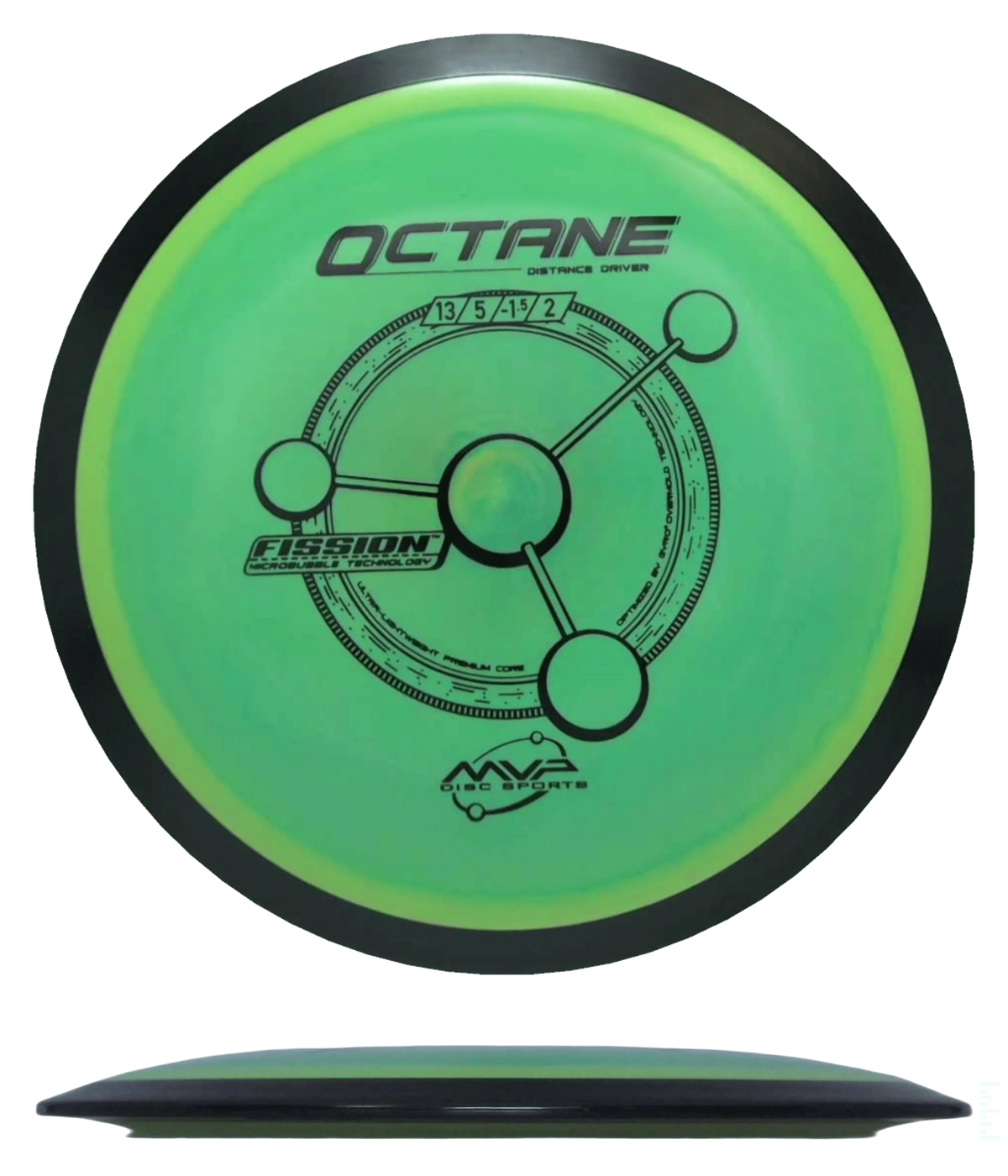 MVP Octane - Fission / 168g - Chartreuse (Black) - Skyline Disc Golf