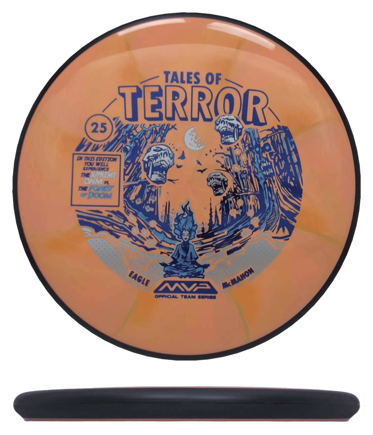 173g - Orange Melon Burst (Royal Blue/Blue Shatter/Silver) Cosmic Neutron - Tales of Terror Edition MVP Ohm - Skyline Disc Golf