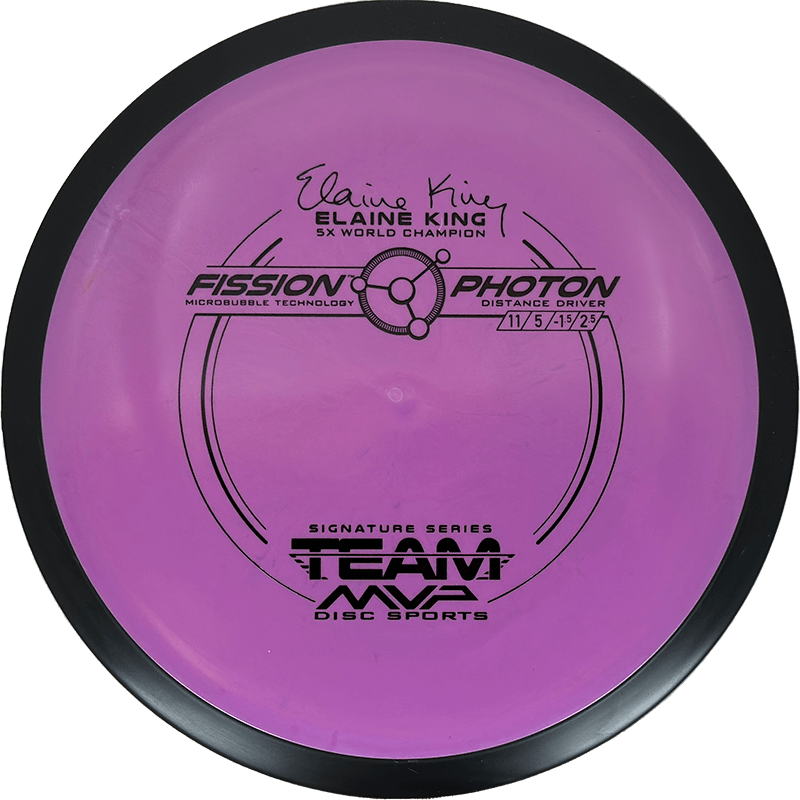 MVP Photon MVP Photon - Fission / 167g - Lavender (Black - Elaine King Team MVP) - Skyline Disc Golf