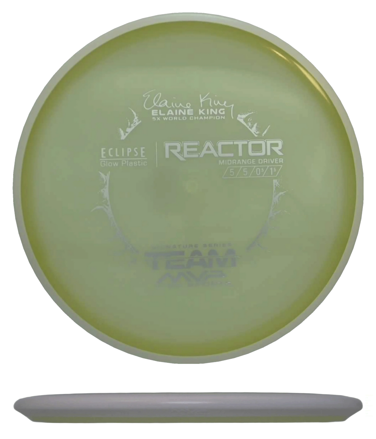 MVP Reactor - Eclipse / 177g - Glow w/ White Rim (Chrome) *161* - Skyline Disc Golf