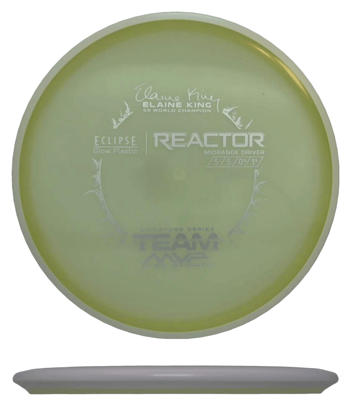177g - Glow w/ White Rim (Chrome) *162* Eclipse MVP Reactor - Skyline Disc Golf