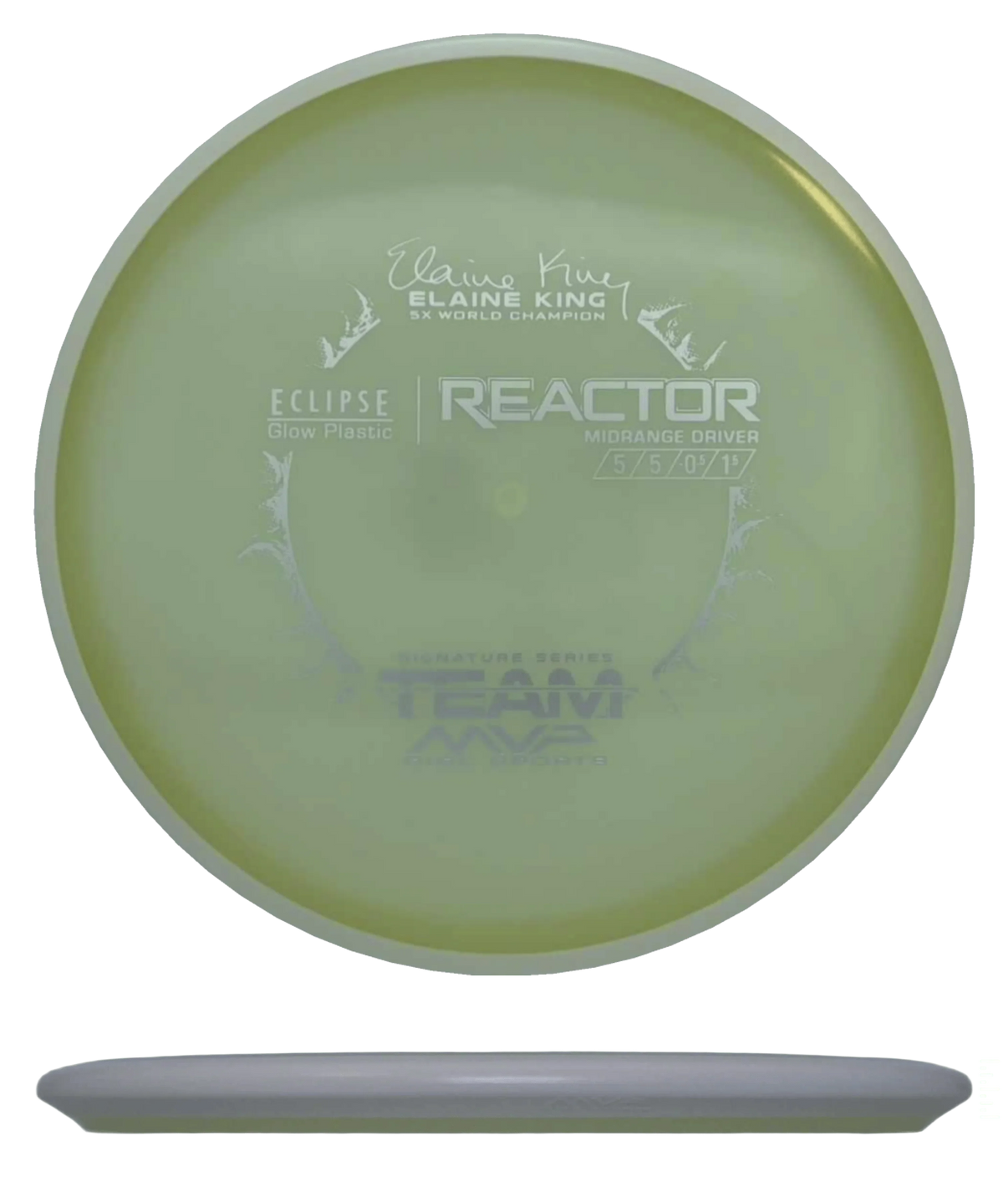 MVP Reactor - Eclipse / 176g - Glow w/ White Rim (Chrome) - Skyline Disc Golf
