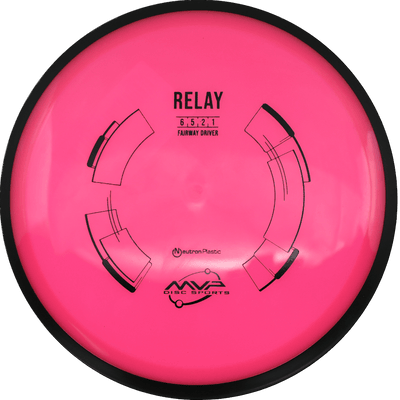 MVP Relay MVP Relay - Neutron / 165g - Hot Pink (Black) - Skyline Disc Golf