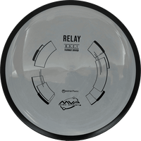 161g - Gray (Black) Neutron MVP Relay - Skyline Disc Golf
