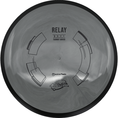 MVP Relay MVP Relay - Neutron / 158g - Gray (Black) - Skyline Disc Golf