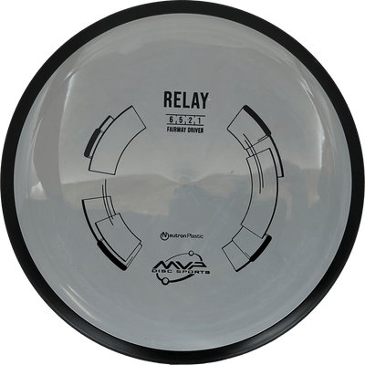 MVP Relay MVP Relay - Neutron / 161g - Gray (Black) - Skyline Disc Golf