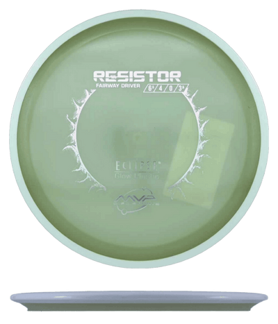 MVP Resistor MVP Resistor - Eclipse / 167g - Glow w/ White Rim (Silver) *039* - Skyline Disc Golf