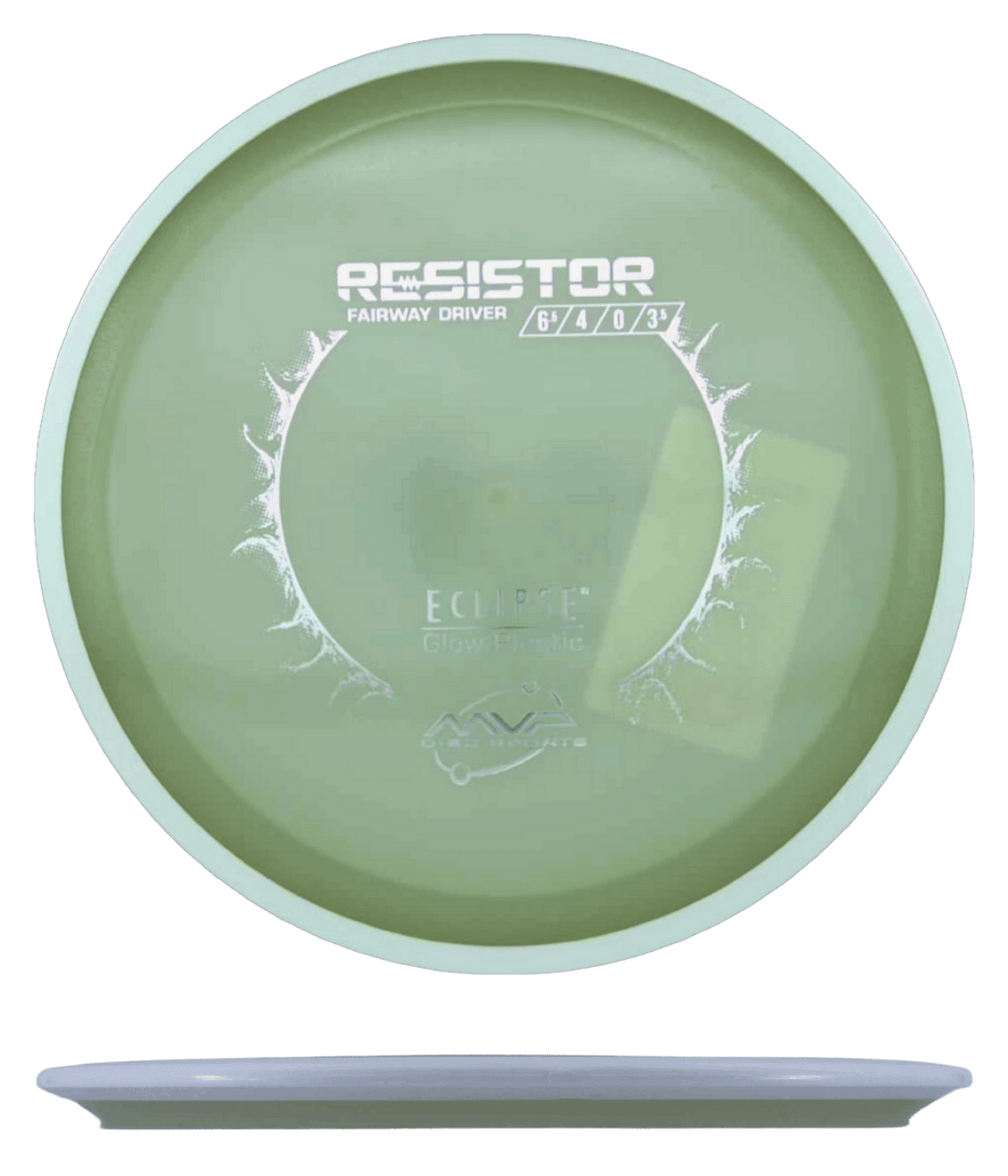 MVP Resistor - Eclipse / 167g - Glow w/ White Rim (Silver) *040*
