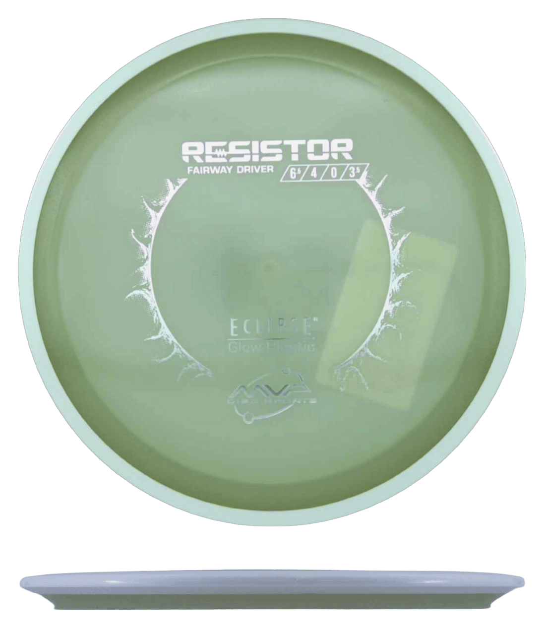 MVP Resistor MVP Resistor - Eclipse / 167g - Glow w/ White Rim (Silver) *040* - Skyline Disc Golf