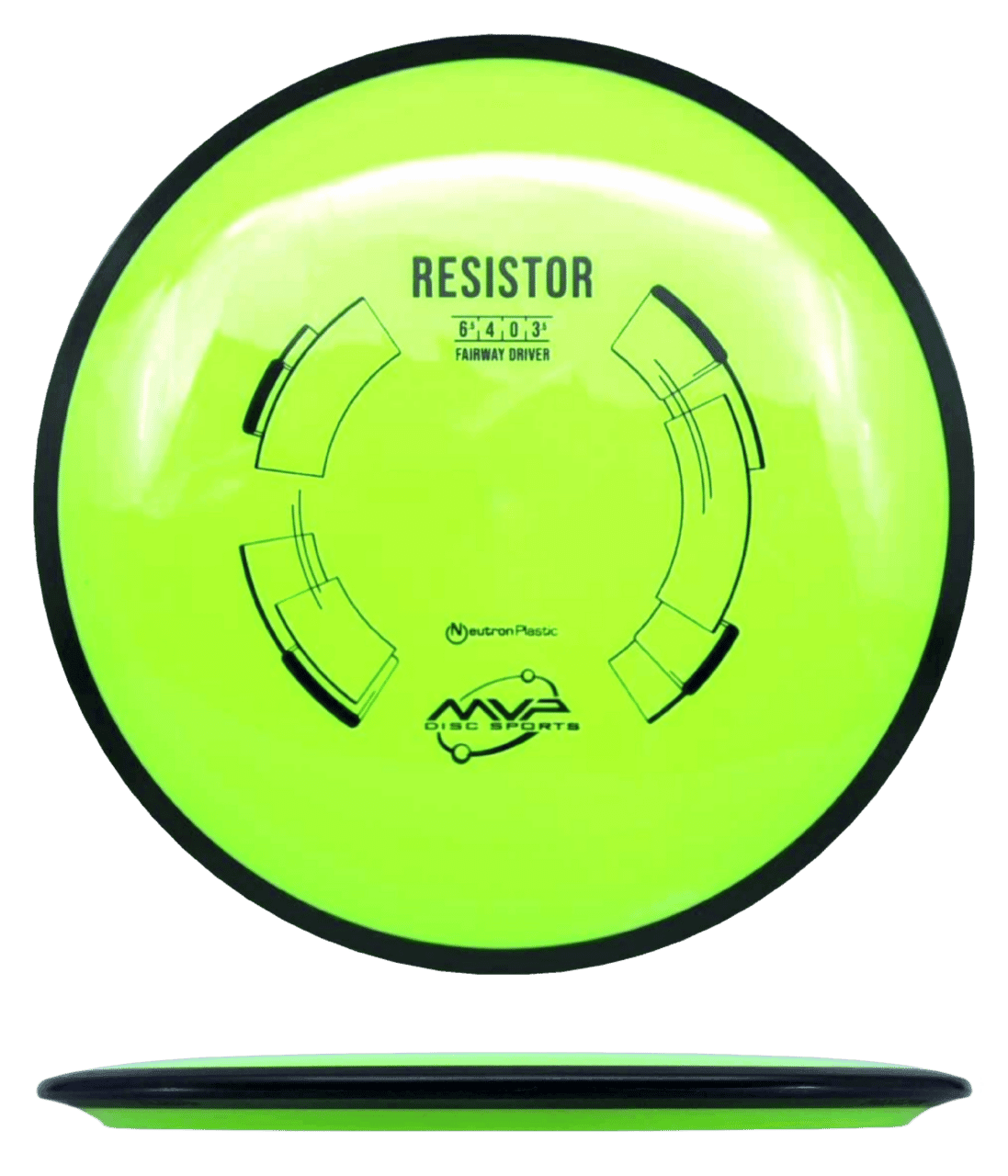 MVP Resistor MVP Resistor - Neutron / 164g - Chartreuse (Black) - Skyline Disc Golf