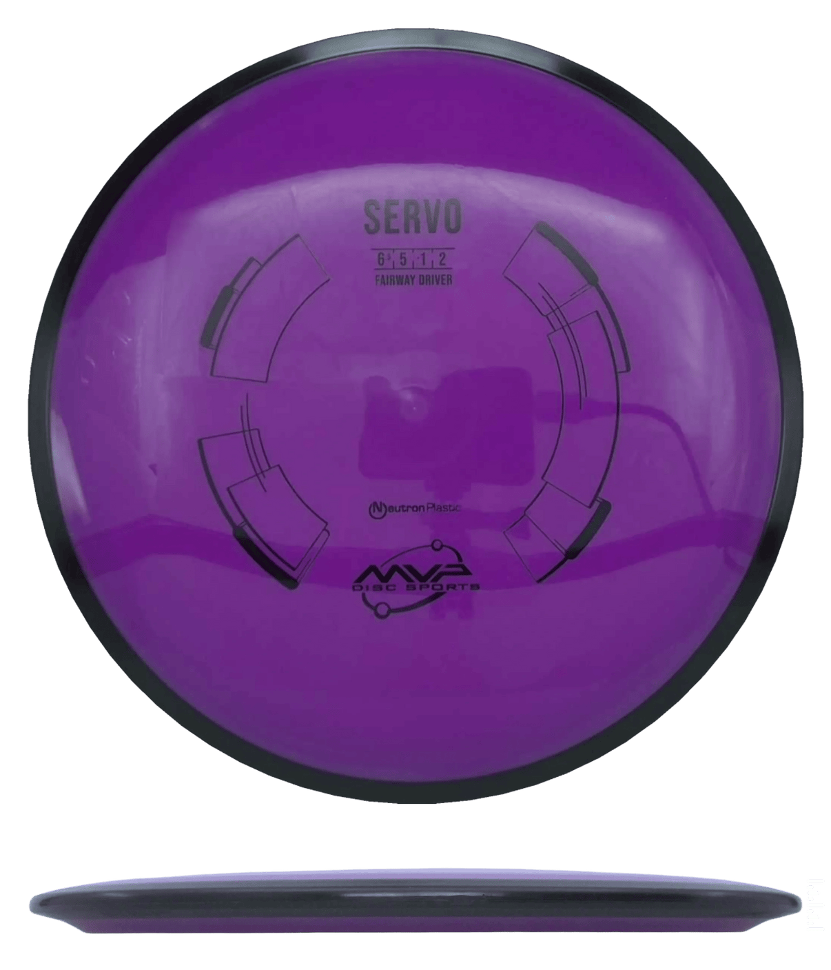 159g - Magenta Purple (Black) Neutron MVP Servo - Skyline Disc Golf
