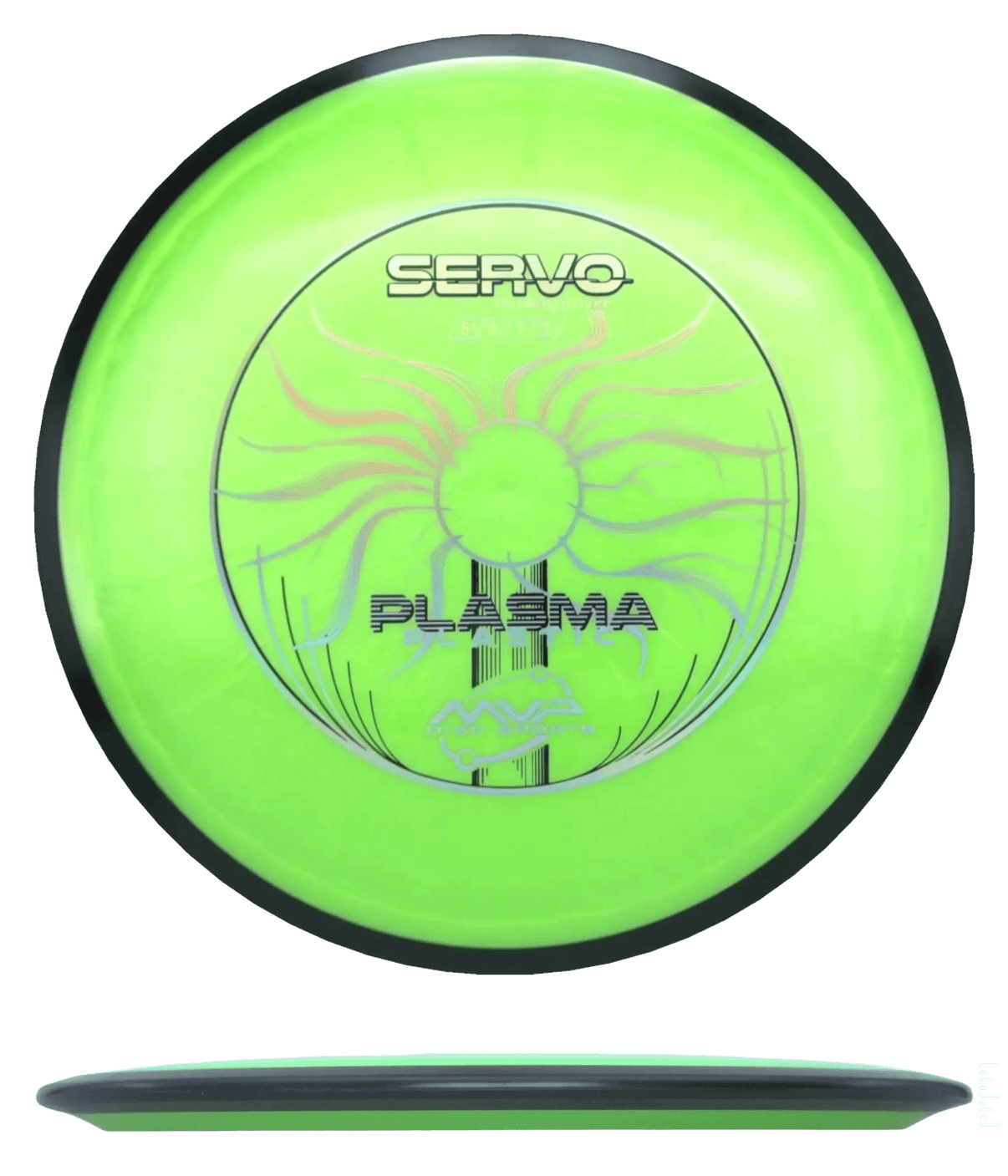165g - Lime (Chrome) Plasma MVP Servo - Skyline Disc Golf