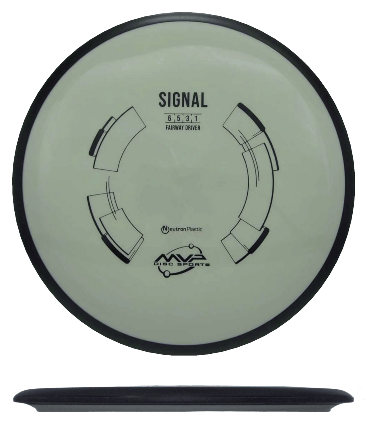 171g - White (Black) Neutron MVP Signal - Skyline Disc Golf
