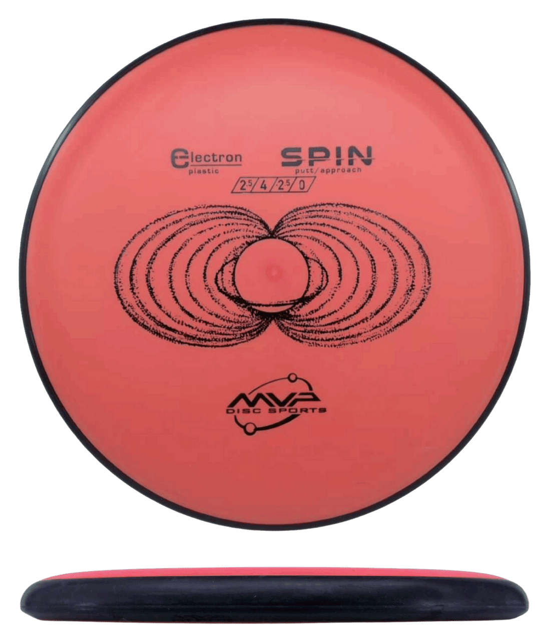 171g - Red Orange (Black) Electron MVP Spin - Skyline Disc Golf