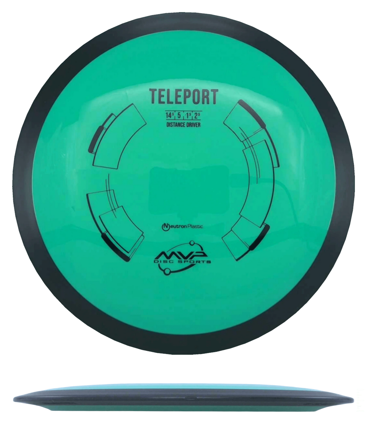 MVP Teleport - Neutron / 173g - Mint (Black) - Skyline Disc Golf