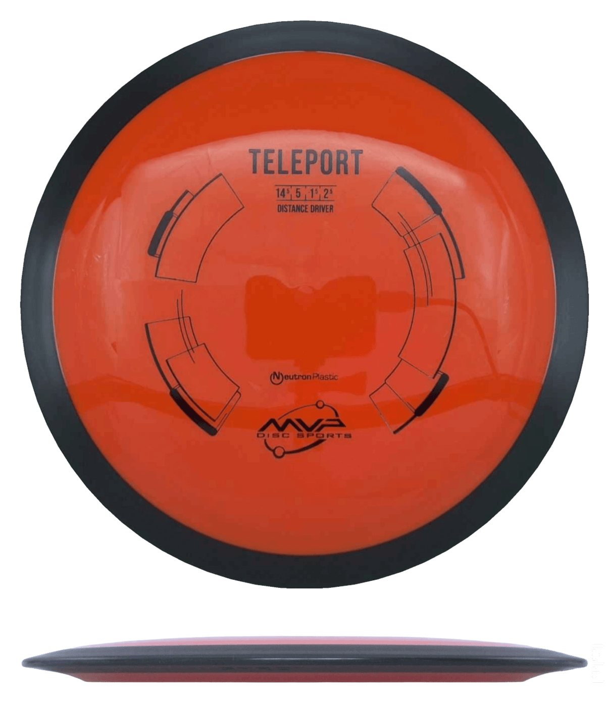 MVP Teleport - Neutron / 172g - Orange (Black) *086* - Skyline Disc Golf