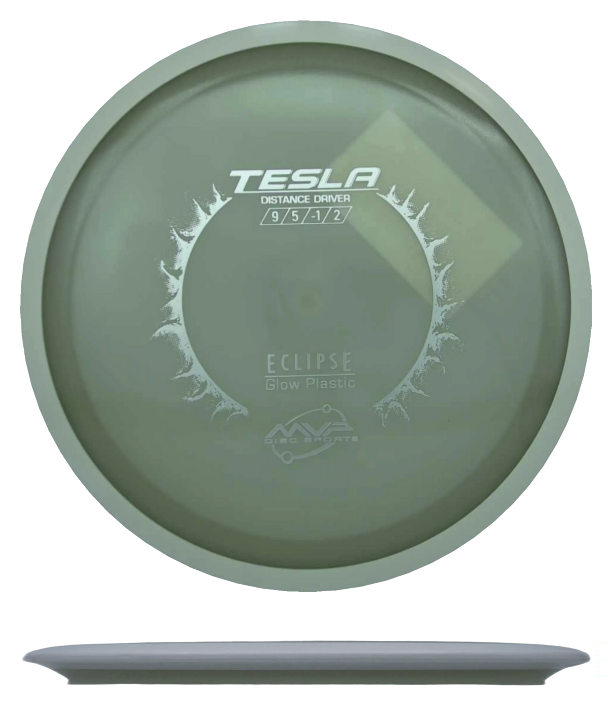 MVP Tesla - Eclipse / 173g - Glow w/ White Rim (Silver) *446* - Skyline Disc Golf