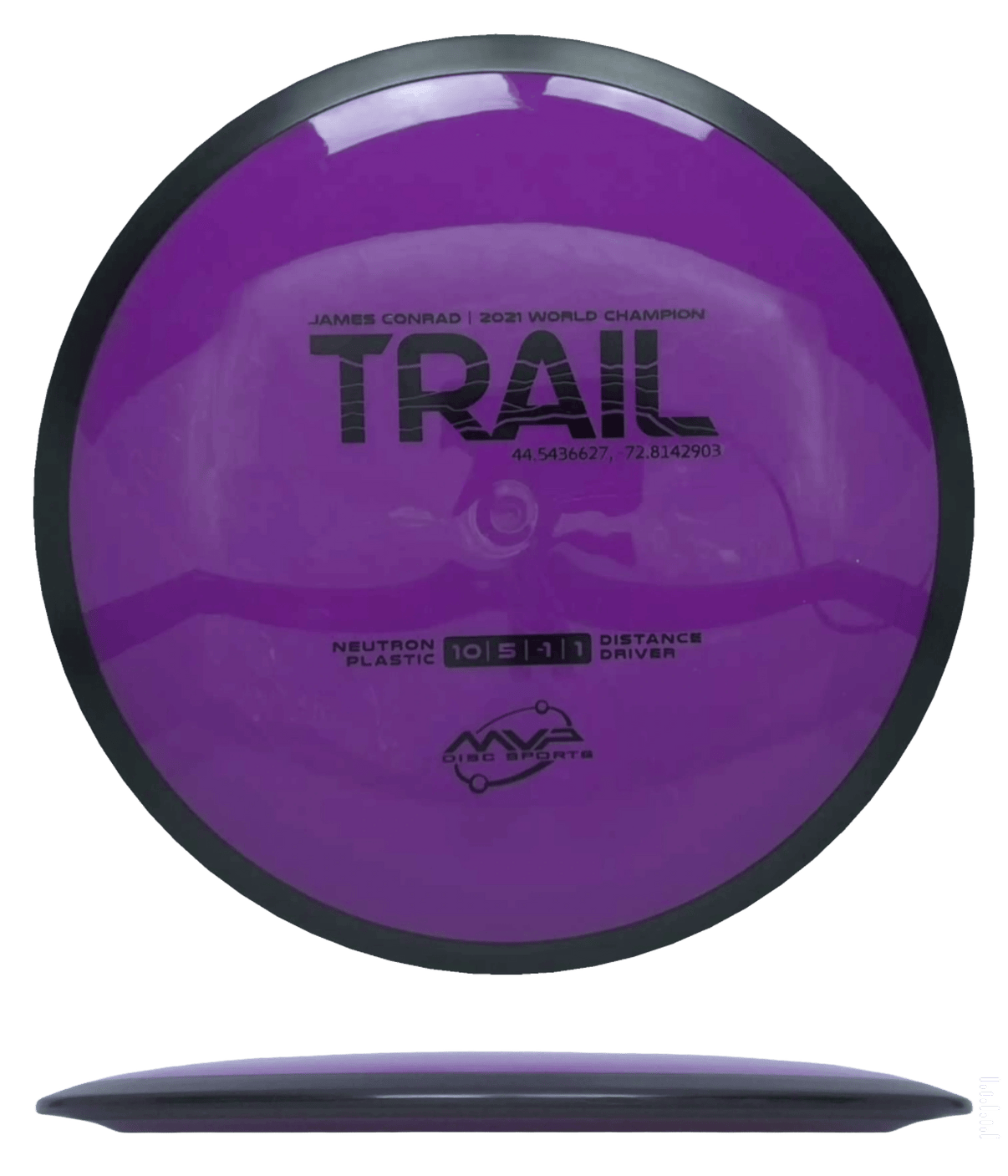 170g - Purple (Black) Neutron MVP Trail - Skyline Disc Golf