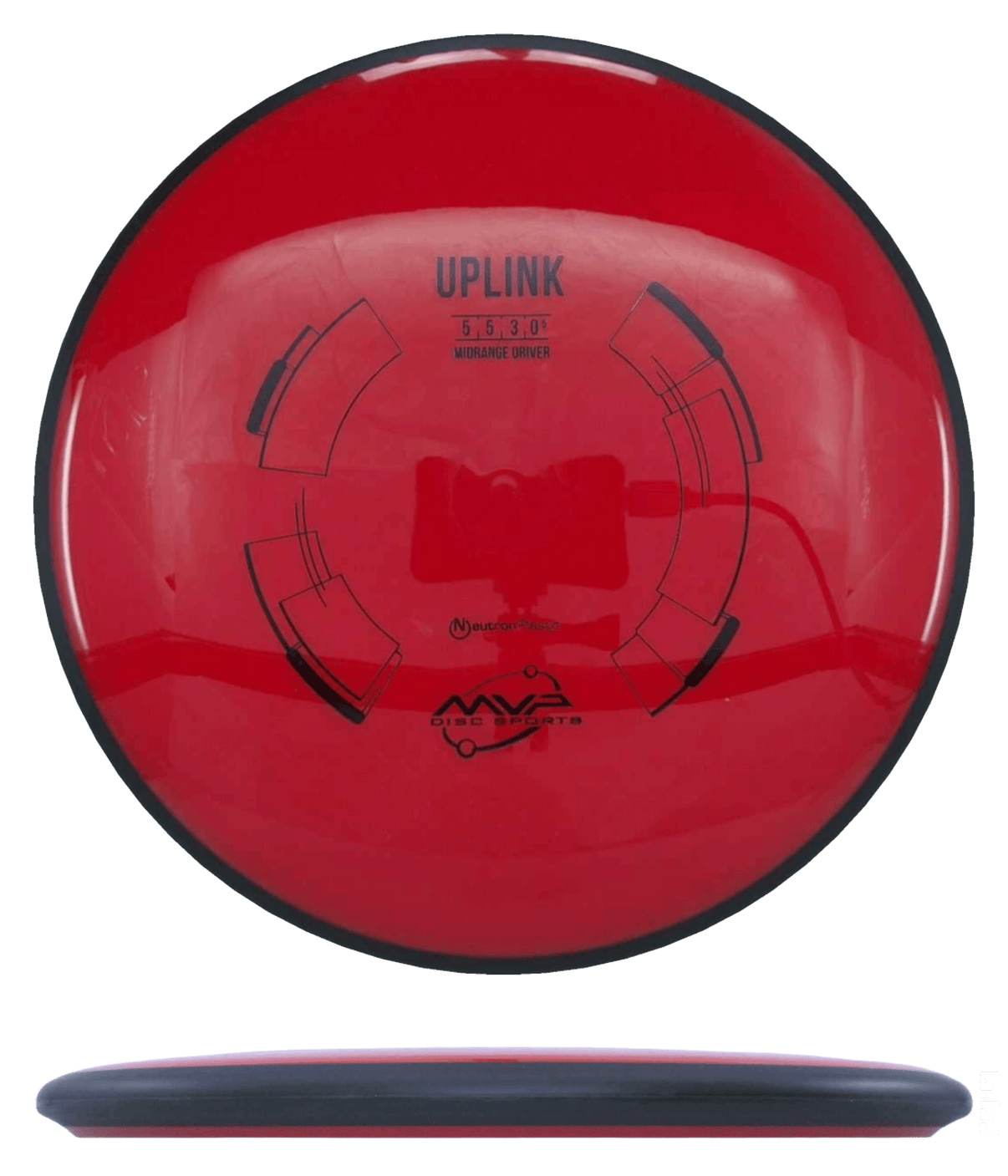 174g - Red (Black) *102* Neutron MVP Uplink - Skyline Disc Golf