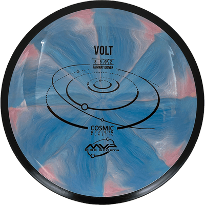 MVP Volt MVP Volt - Cosmic Neutron / 174g - Light Blue w/ Pink Burst (Black) - Skyline Disc Golf