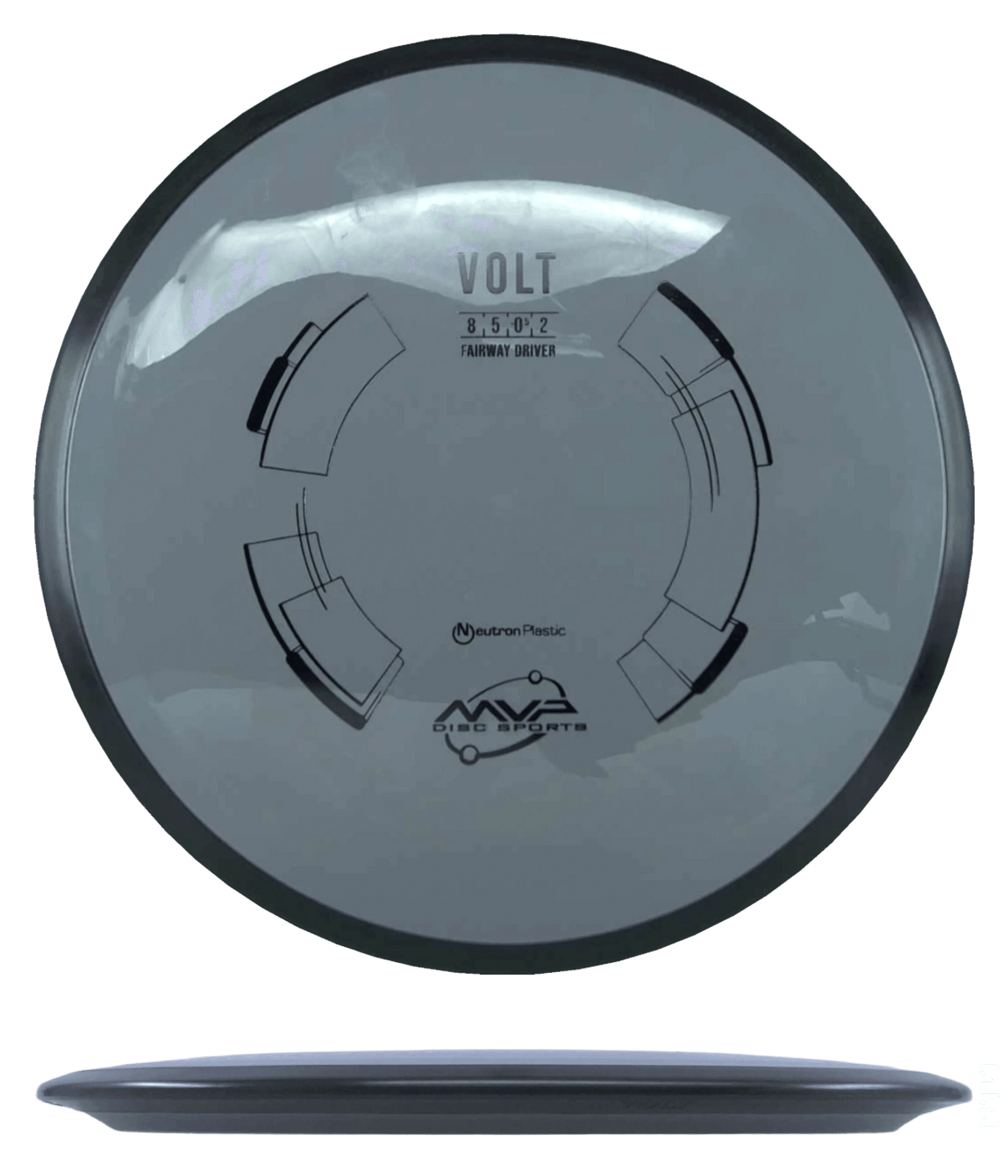174g - Gray (Black) Neutron MVP Volt - Skyline Disc Golf