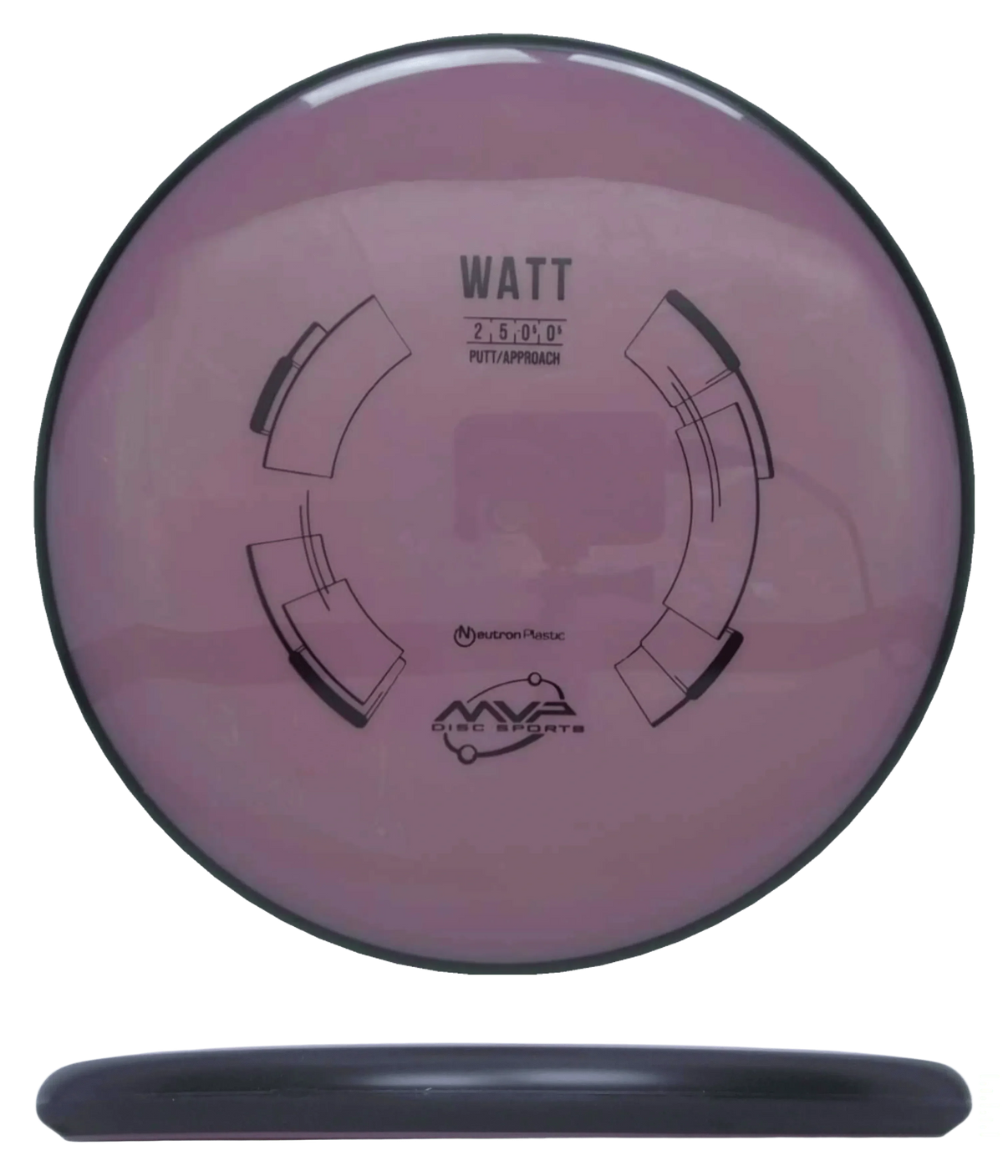 MVP Watt - Neutron / 168g - Plum (Black) - Skyline Disc Golf