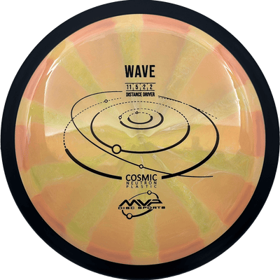 MVP Wave MVP Wave - Cosmic Neutron / 162g - Strawberry Banana Burst (Black) - Skyline Disc Golf