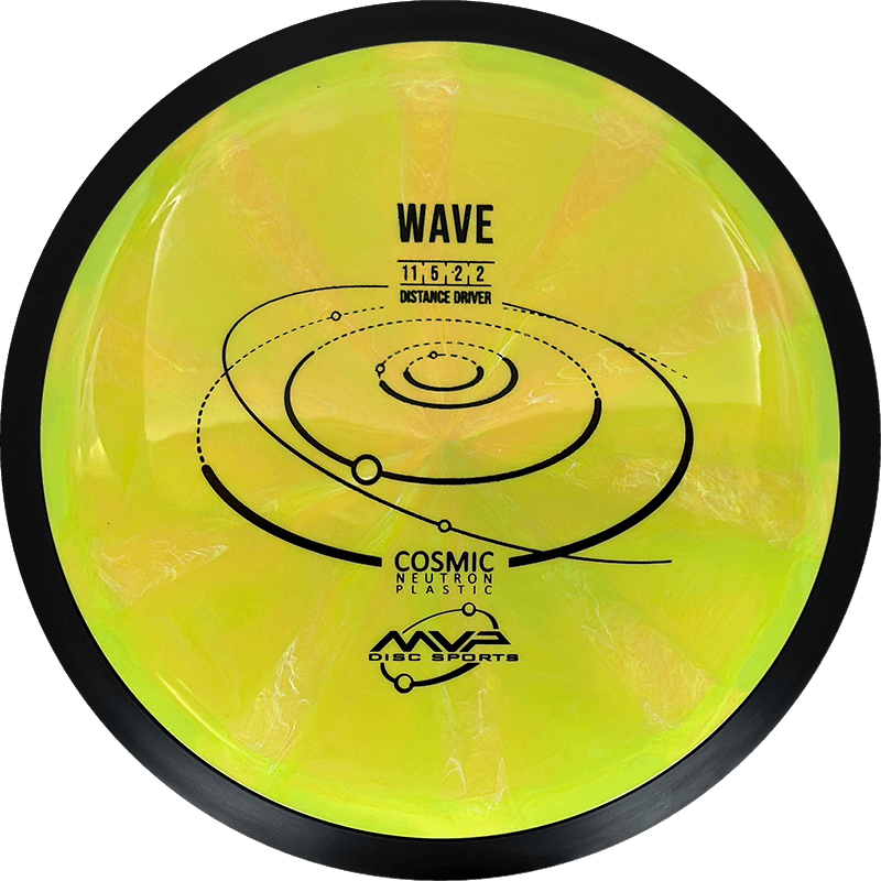 MVP Wave MVP Wave - Cosmic Neutron / 163g - Yellow w/ Hint of Green Burst (Black) - Skyline Disc Golf