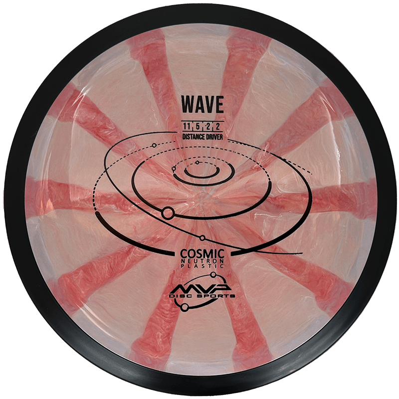 MVP Wave MVP Wave - Cosmic Neutron / 170g - Rose/Pink-ish Gray Burst (Black) - Skyline Disc Golf