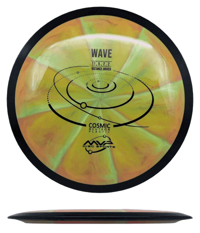 MVP Wave MVP Wave - Cosmic Neutron / 173g - Orange/Green-ish Burst (Black) - Skyline Disc Golf