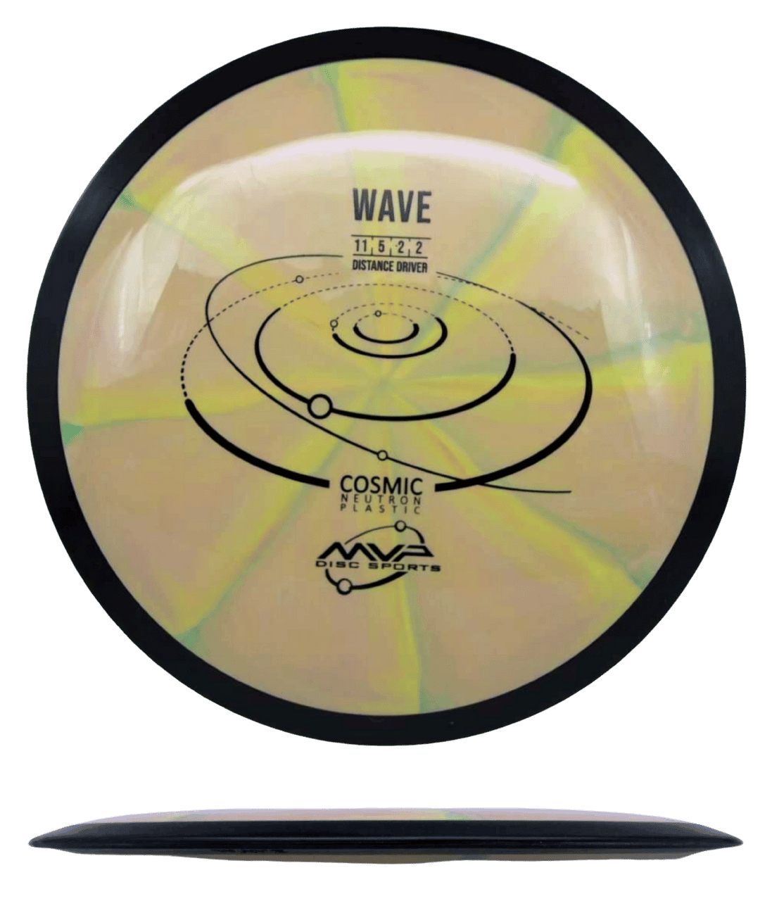 MVP Wave MVP Wave - Cosmic Neutron / 174g - Blush/Green-ish Burst (Black) - Skyline Disc Golf