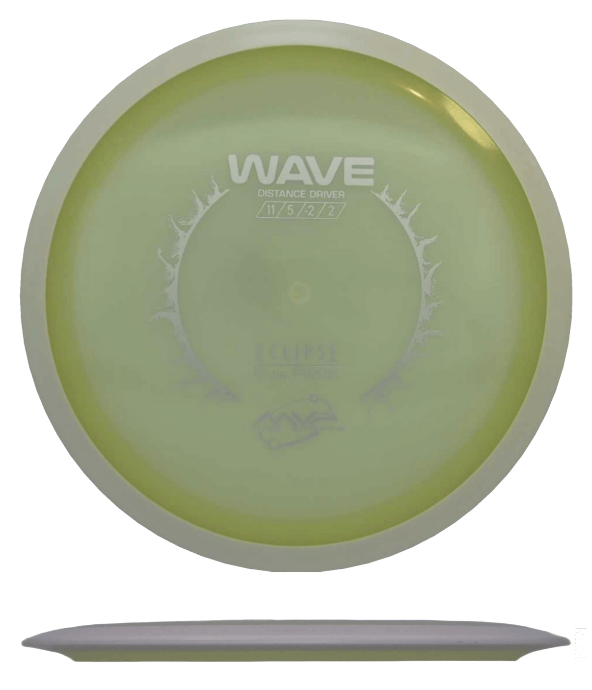175g - Glow w/ White Rim (Silver) *345* Eclipse MVP Wave - Skyline Disc Golf
