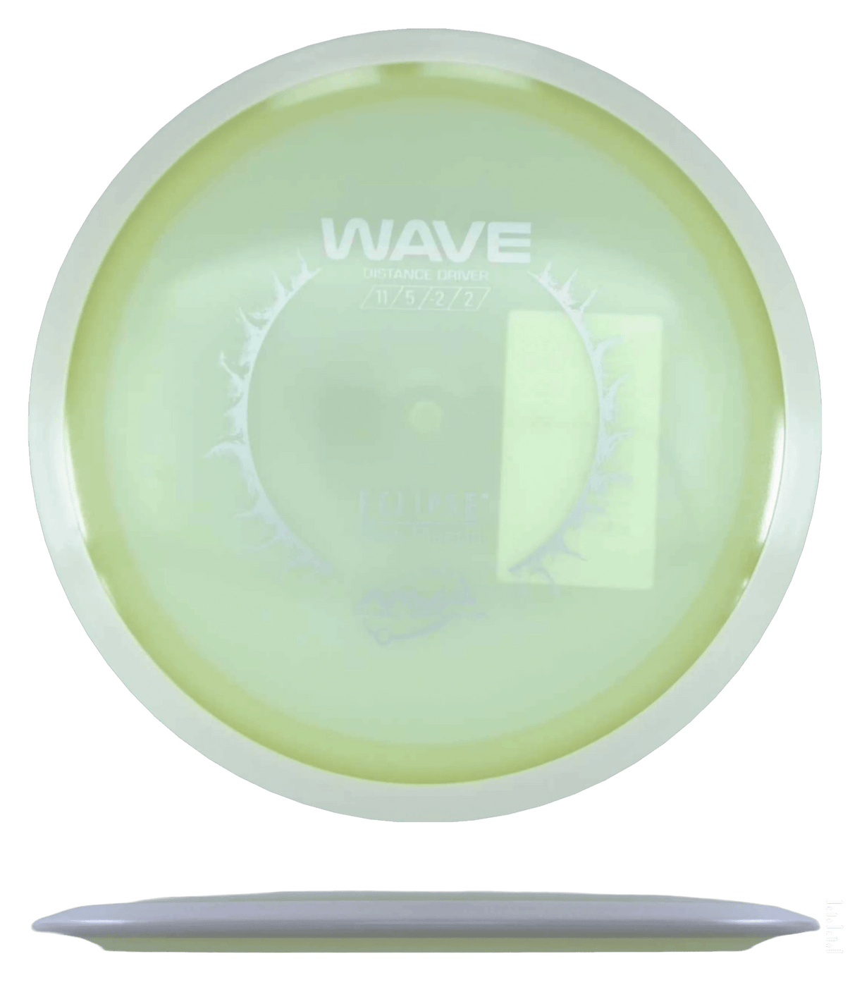 174g - Glow w/ White Rim (Gray) *004* Eclipse MVP Wave - Skyline Disc Golf
