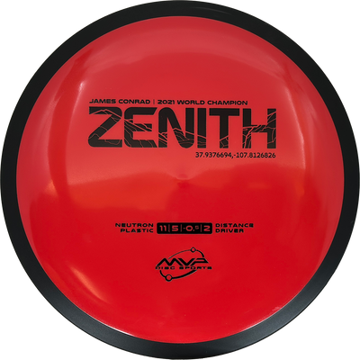 MVP Zenith MVP Zenith - Neutron / 174g - Red (Black) - Skyline Disc Golf