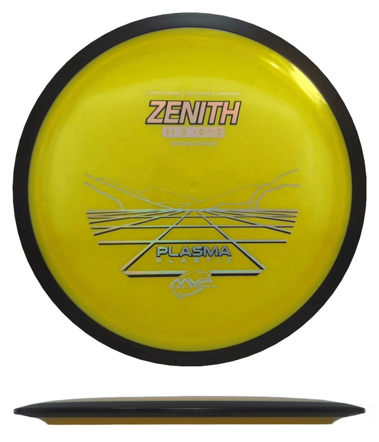 167g - Egg Yolk (Chrome) Plasma MVP Zenith - Skyline Disc Golf