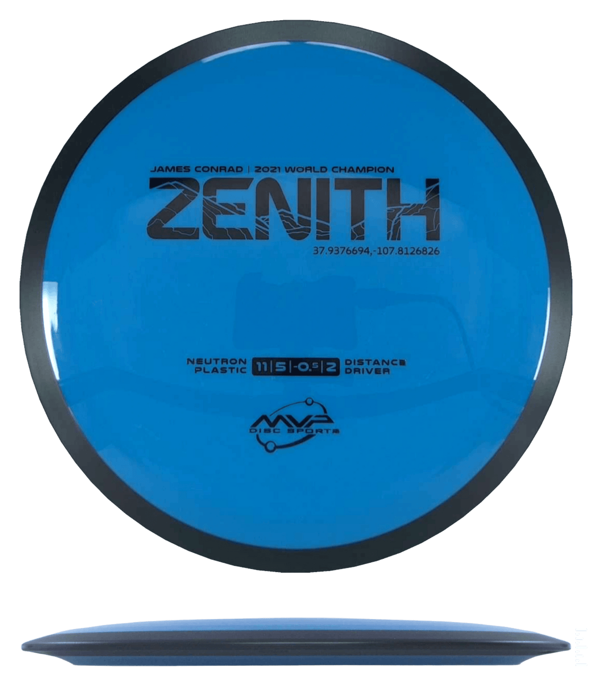 168g - Blue (Black) Neutron MVP Zenith - Skyline Disc Golf
