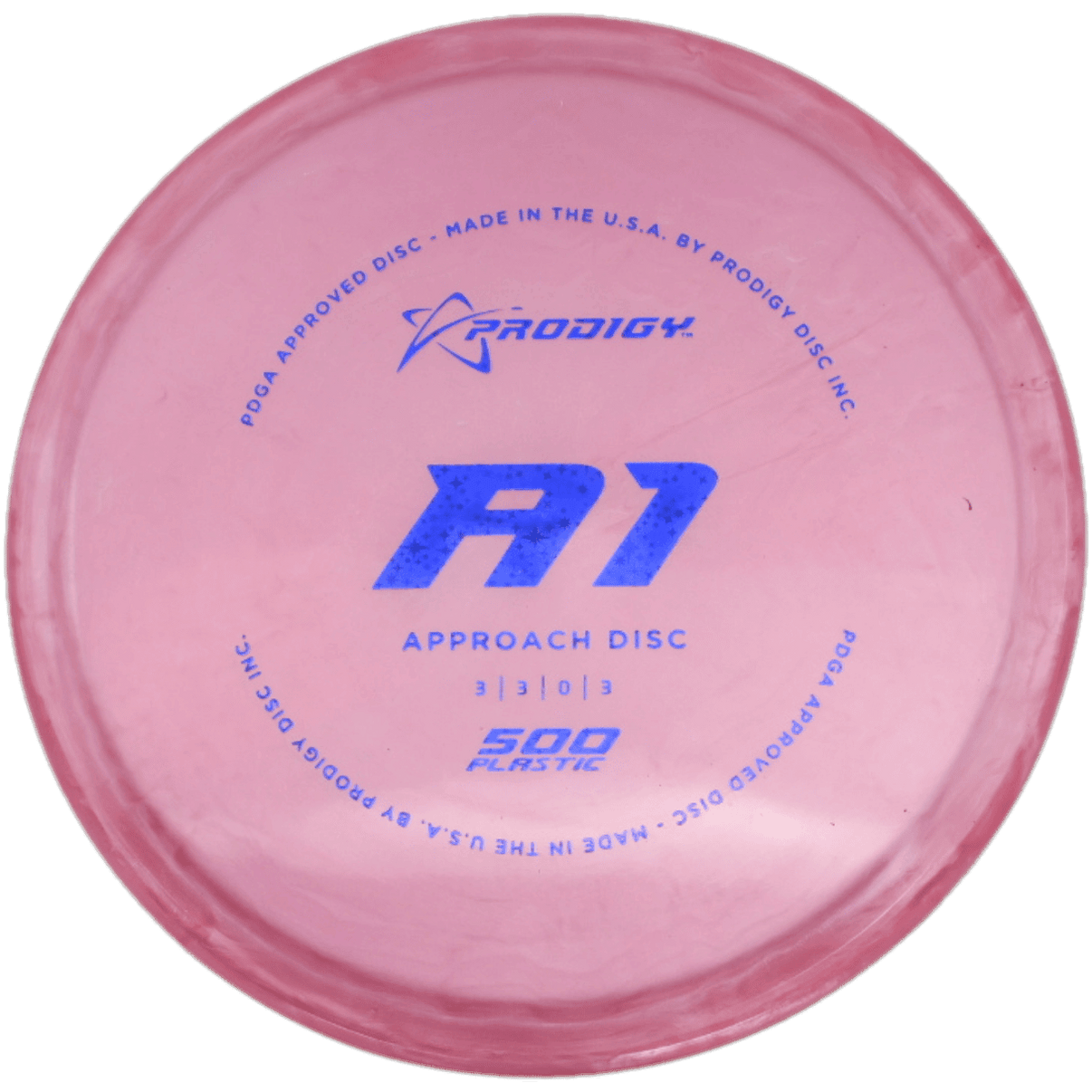 Prodigy Disc A1 - 500 / 174g - Pink (Blue Glitter) - Skyline Disc Golf