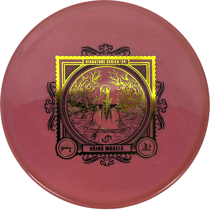 174g - Tomato Red (Black/Gold) 400 Glimmer - Väinö Mäkelä Signature Series Prodigy Disc A2 - Skyline Disc Golf