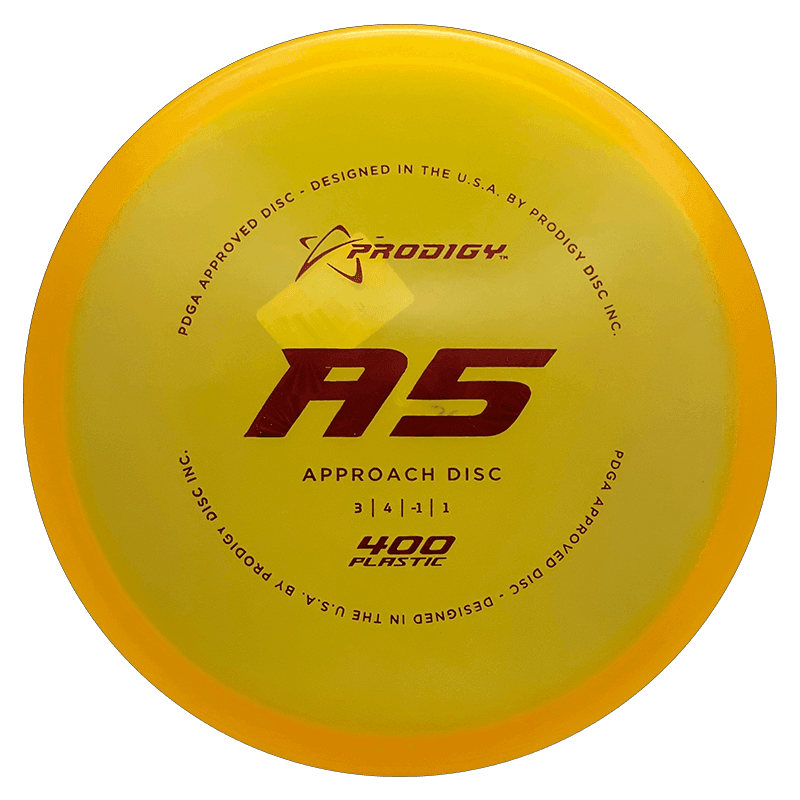 Prodigy Disc A5 Prodigy Disc A5 - 400 / 175g - Yellow Orange (Red Rays) - Skyline Disc Golf