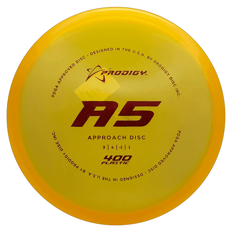 175g - Yellow Orange (Red Rays) 400 Prodigy Disc A5 - Skyline Disc Golf